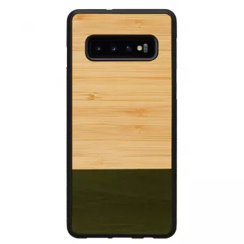 Smartphonehoesje man and wood voor Samsung Galaxy S10 Plus — bamboebos zwart