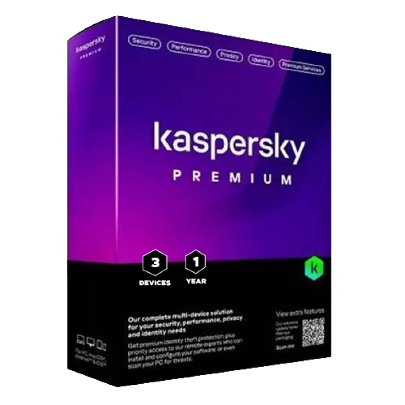 Kaspersky Premium + Customer Support | 3 apparaten | 1 jaar | EU