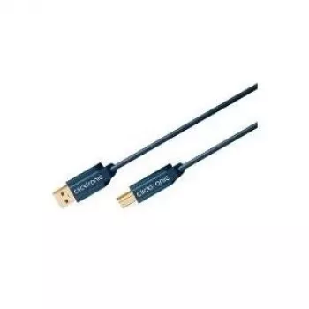 ClickTronic 3 m USB 2.0 A/B m/m 3 m USB A USB B blauwe USB-kabel (70097)
