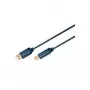 ClickTronic 3 m USB 2.0 A/B m/m 3 m USB A USB B blauwe USB-kabel (70097)