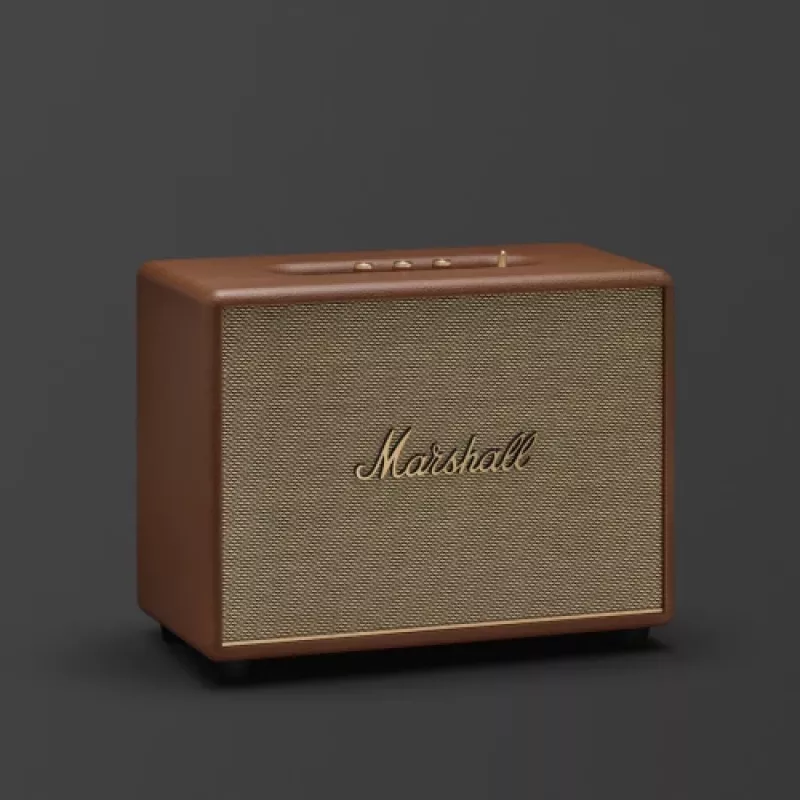 Draadloze luidspreker MARSHALL Woburn III bruin — multiroom, Bluetooth, Wi-Fi, analoge ingangen