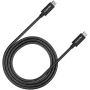 CANYON UC-44, kabel, U4-CC-5A1M-E, USB4 Type-C naar Type-C kabel 40G 1m 5A 240W(ERP) met E-MARK, CE, ROHS, zwart
