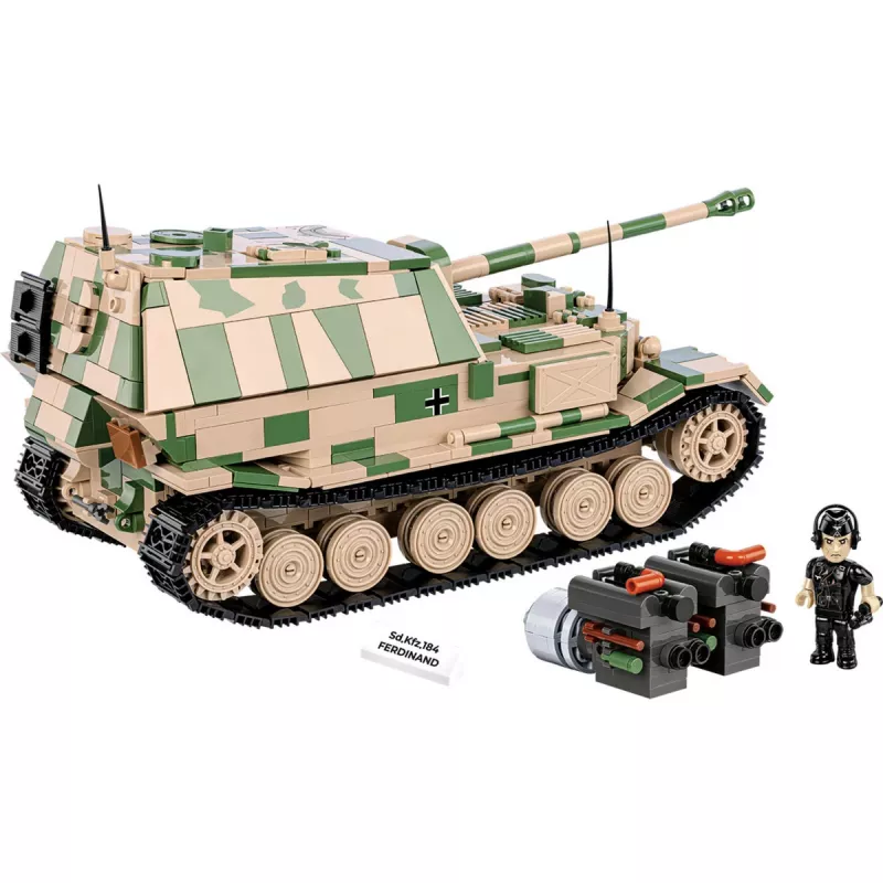 Cobi Historical Collection WWII SD. voertuig. Ferdinand tank, meerkleurig