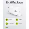 USB-C PD GaN slanke snellader (30 W) (wit)