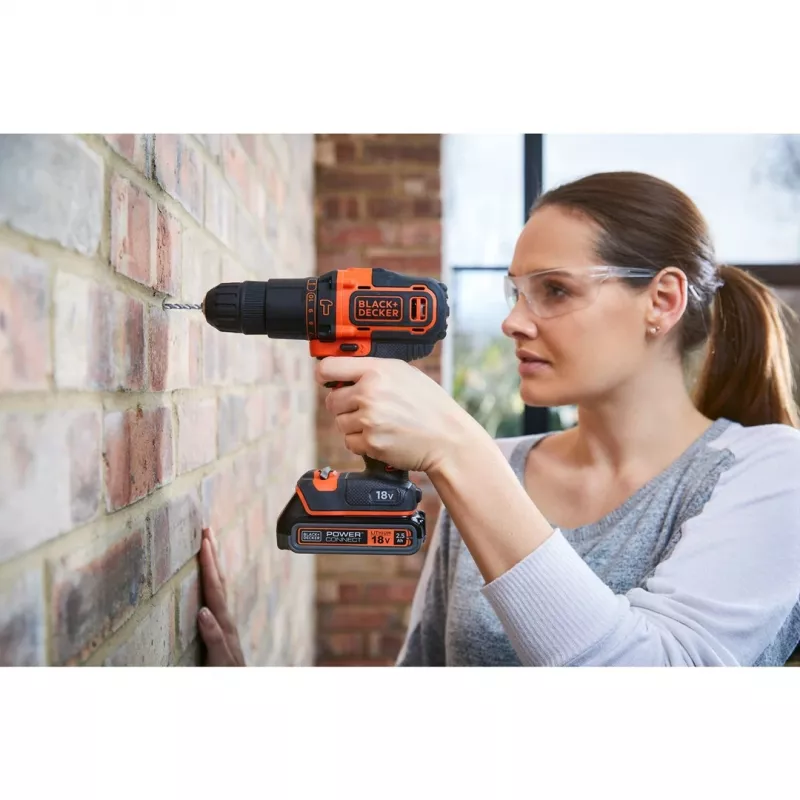 Black & Decker BDCHD18KB-QW boormachine snoerloos zwart, oranje