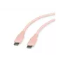 ROLINE USB 2.0-kabel C-C ST/ST siliconen 60W 1m roze - kabel - digitaal/data (11.02.9122)