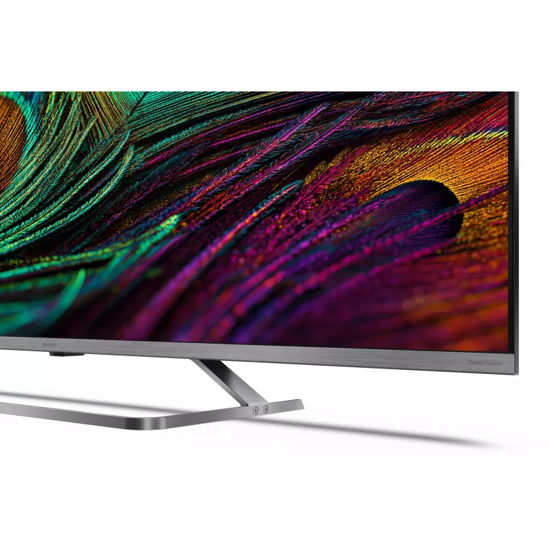 Sharp 4K QLED MiniLED tv | 50JP7265E | 50 | Smart tv | Google TV | UHD | zilver