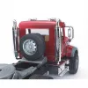 Speelgoed-vrachtwagen met oplegger met JCB 4CX accessoires, BRUDER, model BR-02813, ABS-constructie, meerkleurig