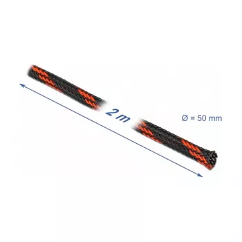 Kabelsleeve DeLOCK 20758 zwart rood