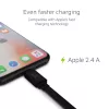 Green Cell KABGC02 Lightning-kabel 0,25 m zwart