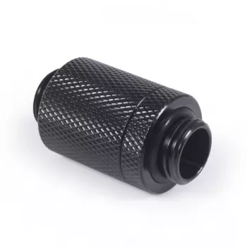 Alphacool ES D-Plug 25,5 mm G1/4 AG naar G1/4 AG - Deep zwart (17580)