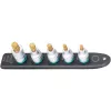 Dopsleutelset Hazet 990-SR/5 veelvoud-tand korte dopsleutels, 5 stuks, maten M6–M14