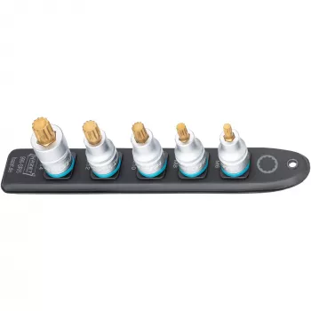 Dopsleutelset Hazet 990-SR/5 veelvoud-tand korte dopsleutels, 5 stuks, maten M6–M14