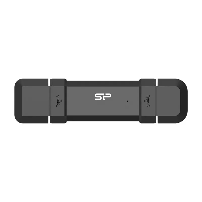 Silicon Power DS72 250 GB draagbare stick-SSD, USB 3.2 Gen 2, USB-A/USB-C, zwart