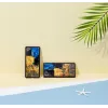 Telefoonhoesje iKins voor Samsung Galaxy Note 20 Ultra — zwart, caféterrasdesign