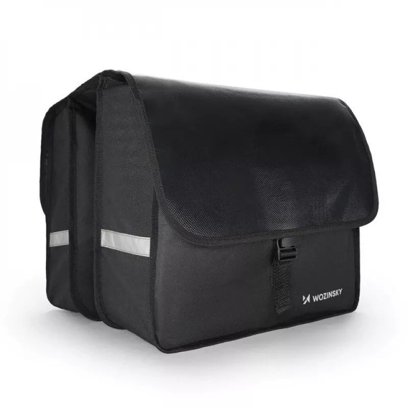 Fietspacktas Wozinsky dubbele drager tas 28 L zwart WBB34BK