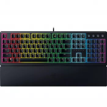 Razer Ornata V3, mecha-membrane switches, 10 Razer Chroma RGB Lighting Zones, 1000 Hz Ultrapolling, verlichte toetsen, soft-touch polssteun - Duitse indeling