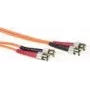 ACT 50 meter LSZH Multimode 50/125 OM2 glasvezel-patchkabel duplex met ST-aansluitingen