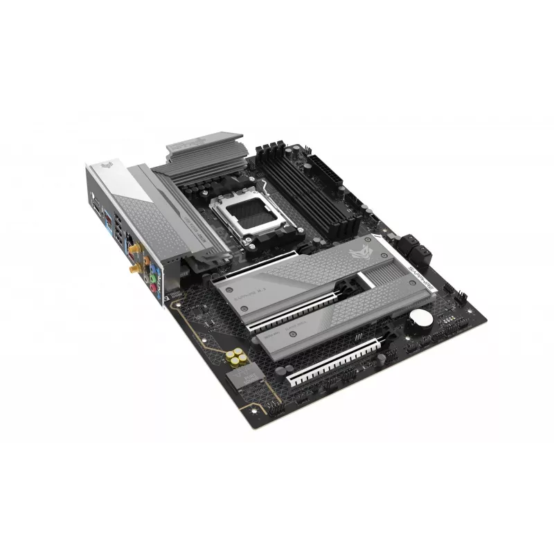 Moederbord Sapphire NITRO+ B850A WIFI 7 AMD B850 socket AM5 micro ATX, DDR5, 4 DIMM, 256GB, Wi-Fi 7, 2.5GbE