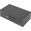 KVM-switch Digitus DS-12883 4 poorts dual display 4K HDMI USB