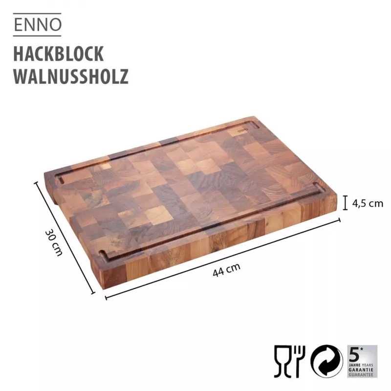 GEFU ENNO walnoot houten plank 44 x 30 cm