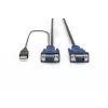 KVM-kabel USB Digitus DS-19232 3m PS/2