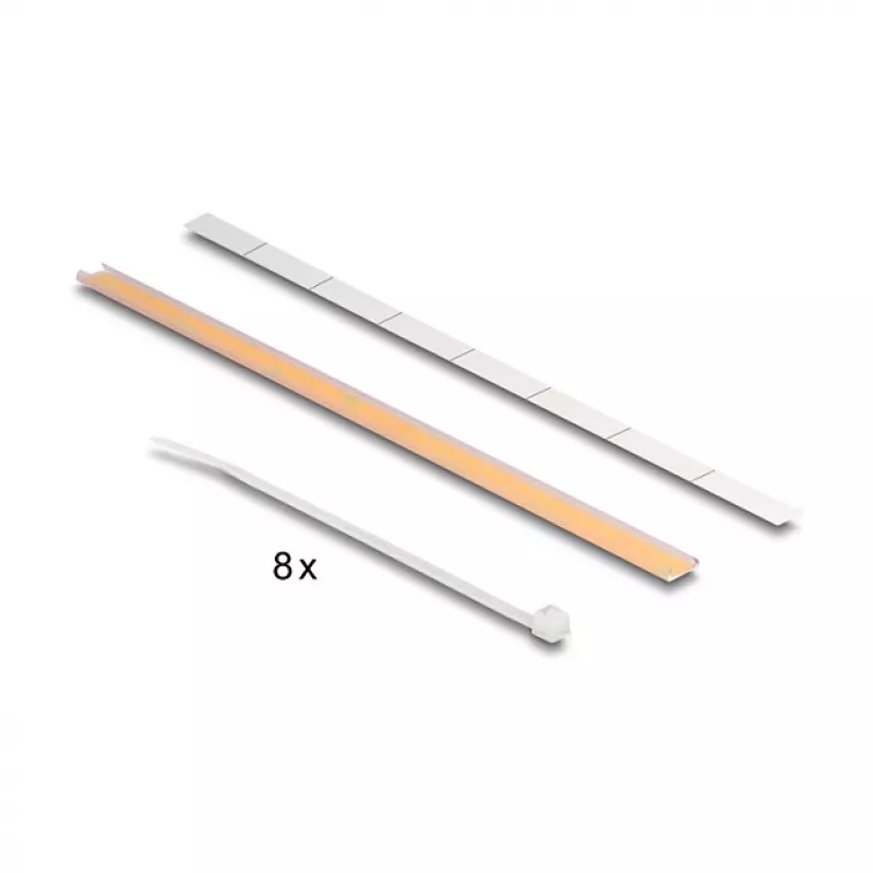 DeLOCK 67060 19-inch D-type patchpanel met trekontlasting, 8 poorten gecentreerd, 1HE, zwart