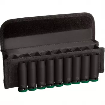 Bosch PRO 1/2 inch 9-delige dopsleutelset, diepe zwarte dopsleutels