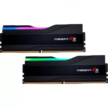 DIMM 64 GB DDR5-6800 (2x 32 GB) dual-kit, werkgeheugen zwart, F5-6800J3445G32GX2-TZ5RK, Trident Z5 RGB, INTEL XMP