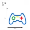 Bekabelde USB-gamepad MANTA SNL55MT met neonlichten