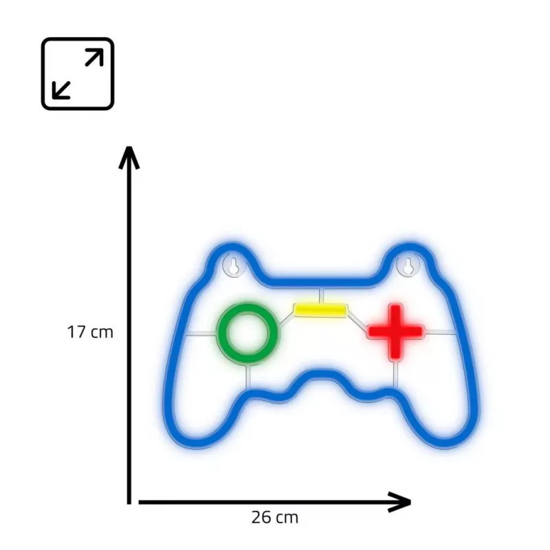 Bekabelde USB-gamepad MANTA SNL55MT met neonlichten