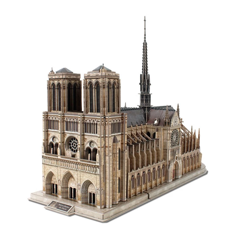 3D-puzzel CubicFun Notre Dame, 293 stukjes, schaalmodel van de kathedraal