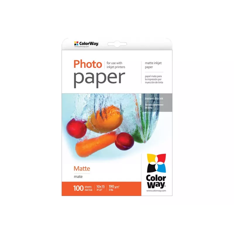 ColorWay - fotopapier - mat - 100 vellen -