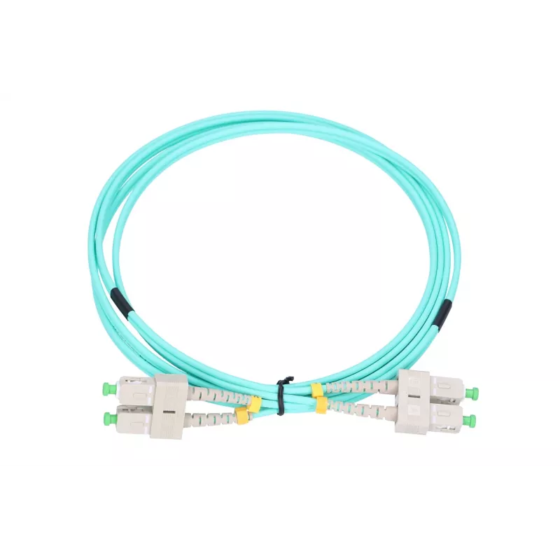 Glasvezel-patchkabel Extralink SC/APC–SC/APC, multimode OM3, duplex, 3 mm mantel, 5 m
