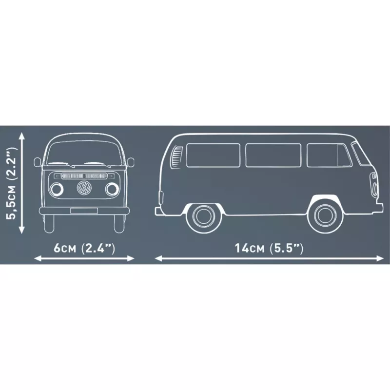 Modelbouwpakket Cobi Volkswagen T2b bus oranje, schaal 1:35, bouwpakket