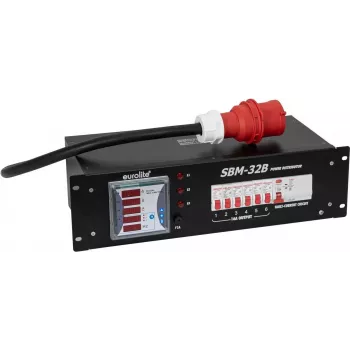 Stroomverdeler EUROLITE SBM-32B 30248401 32A 3-fasig