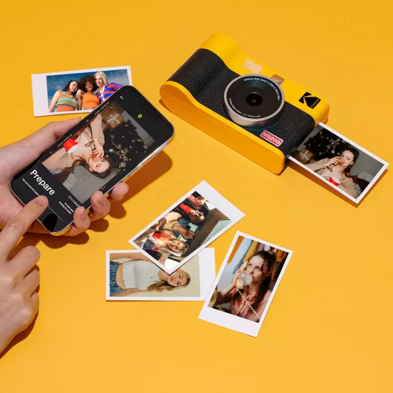 Instantcamera Kodak Mini Shot 2 Era — draagbare instantcamera met ingebouwde printer, zwart