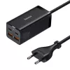 Baseus GaN3 Pro CCGP000101 bureaulader 100 W, 2x USB-C + 2x USB-A, PD 3.0, QC 4.0+, 1,5 m kabel, zwart