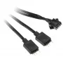 Kabeladapter Kolink 4-pins ventilator naar 3-pins 5V ARGB, 0,4 m