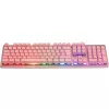 Deltaco GAM-021-RGB-P-DE - volledige grootte (100%) - USB - membraantoetsenbord - QWERTZ - roze