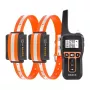 Hondentrainingshalsband Rojeco PD5291000m met 2 halsbanden, oplaadbare afstandsbediening, instelbare statische impulsen/vibratie/toon
