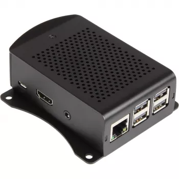 Joy-it Raspberry Pi® behuizing zwart RB-ALUCASE+06 Raspberry Pi® 3 B, Raspberry Pi® 2 B, Raspberry Pi® 3 B+, Raspberry Pi® B+ (RB-ALUCASE+06)