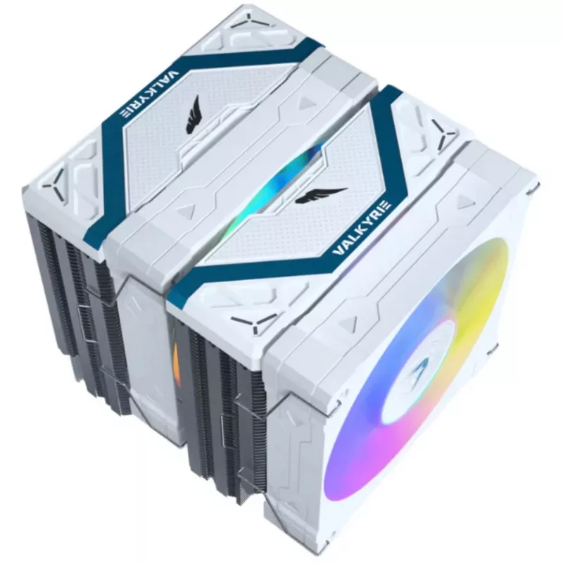 CPU-koeler Valkyrie Vind DL125 wit van Valkyrie — model VK-AIRDL125W, licht en duurzaam ontwerp