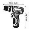 Bosch GSR 10,8-2-LI Professional keyless zwart, blauw, rood