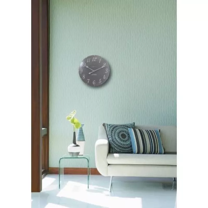 NeXtime klok 3084gs London Arabic, Ø34,5cm, wand, grijs/wit