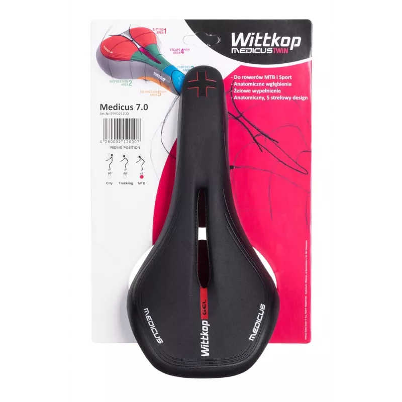 Fietsszadel Wittkop Medicus Twin 7.0