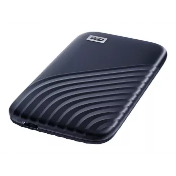 WD My Passport SSD WDBAGF0010BBL - SSD - versleuteld - 1 TB - extern (draagbaar) - USB 3.2 Gen 2 (USB-C-stekker) - 256-bit AES - middernachtblauw