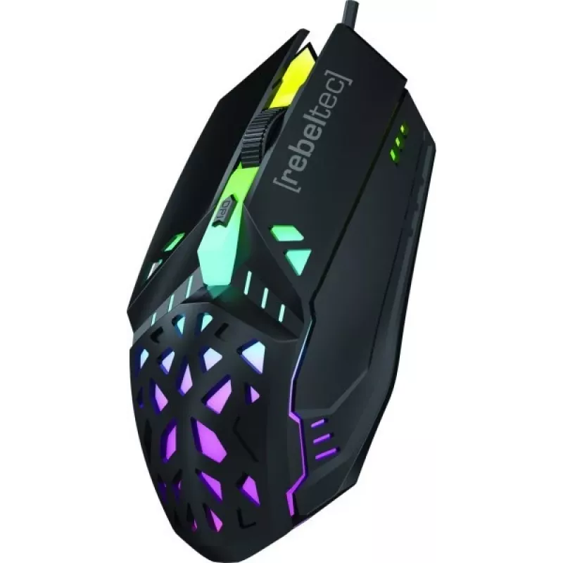 Bedrade gaming-muis Rebeltec SHARK — ergonomisch ontwerp, optische sensor