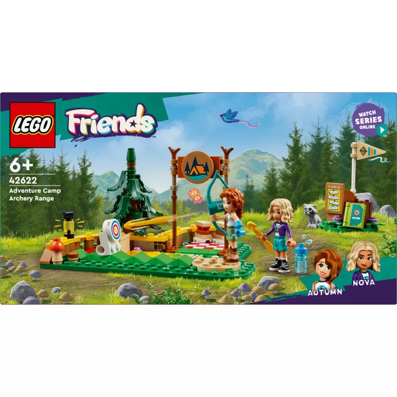 LEGO Friends boogschiet-avonturenkamp 42622 — 157 onderdelen, 2 minifiguren, leeftijd 6+