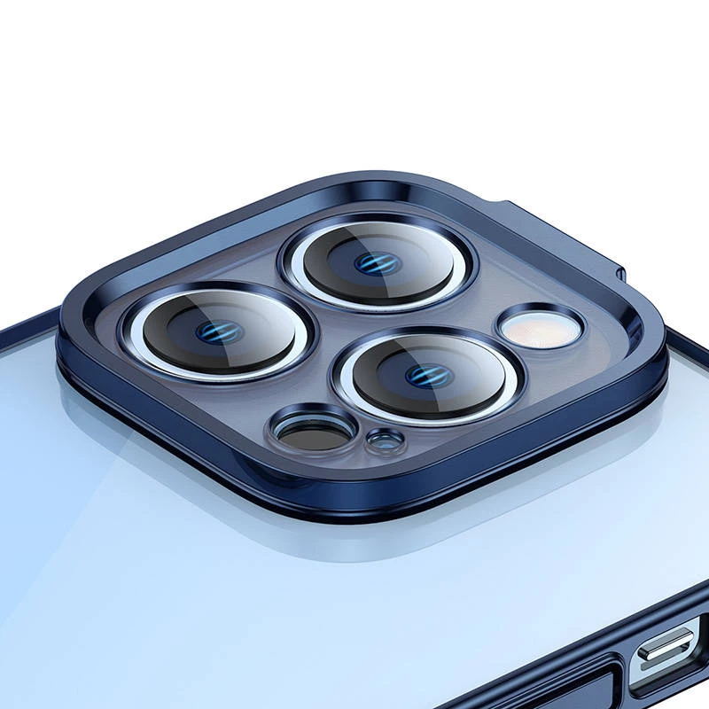 Baseus beschermhoes voor iPhone 14 Pro – transparant glitterblauw